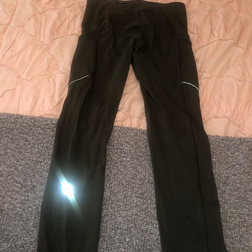 lulu lemon army green leggings